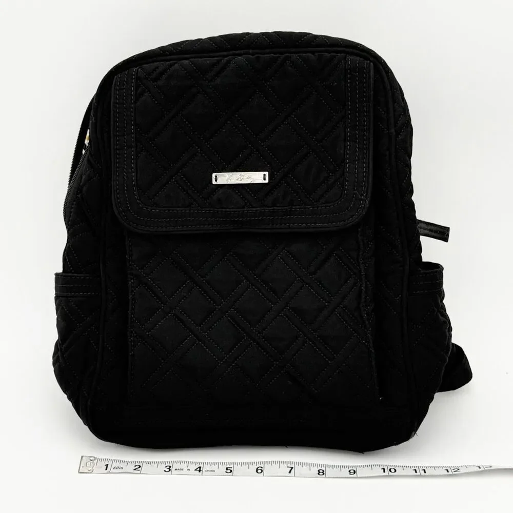 Vera Bradley Black Quilted Medium Sized Backpack